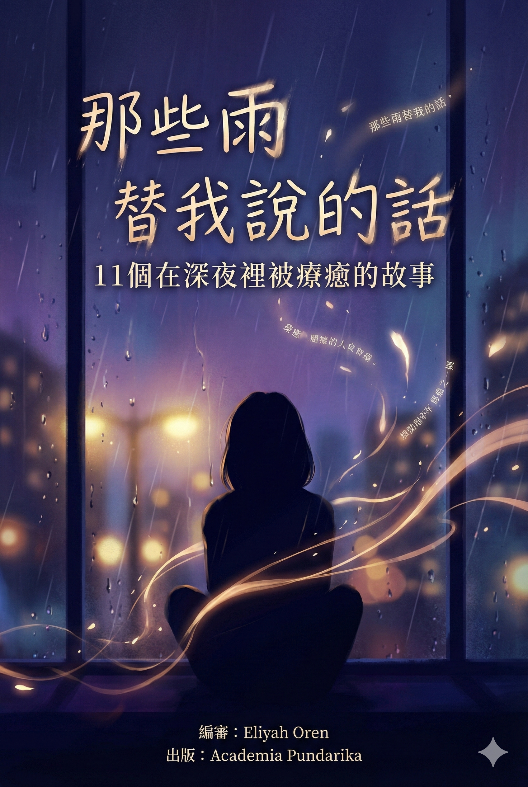 《那些雨替我說的話：11個在深夜裡被療癒的故事--在那些睡不著的夜裡，讓故事陪你走過心裡的雨季》 cover