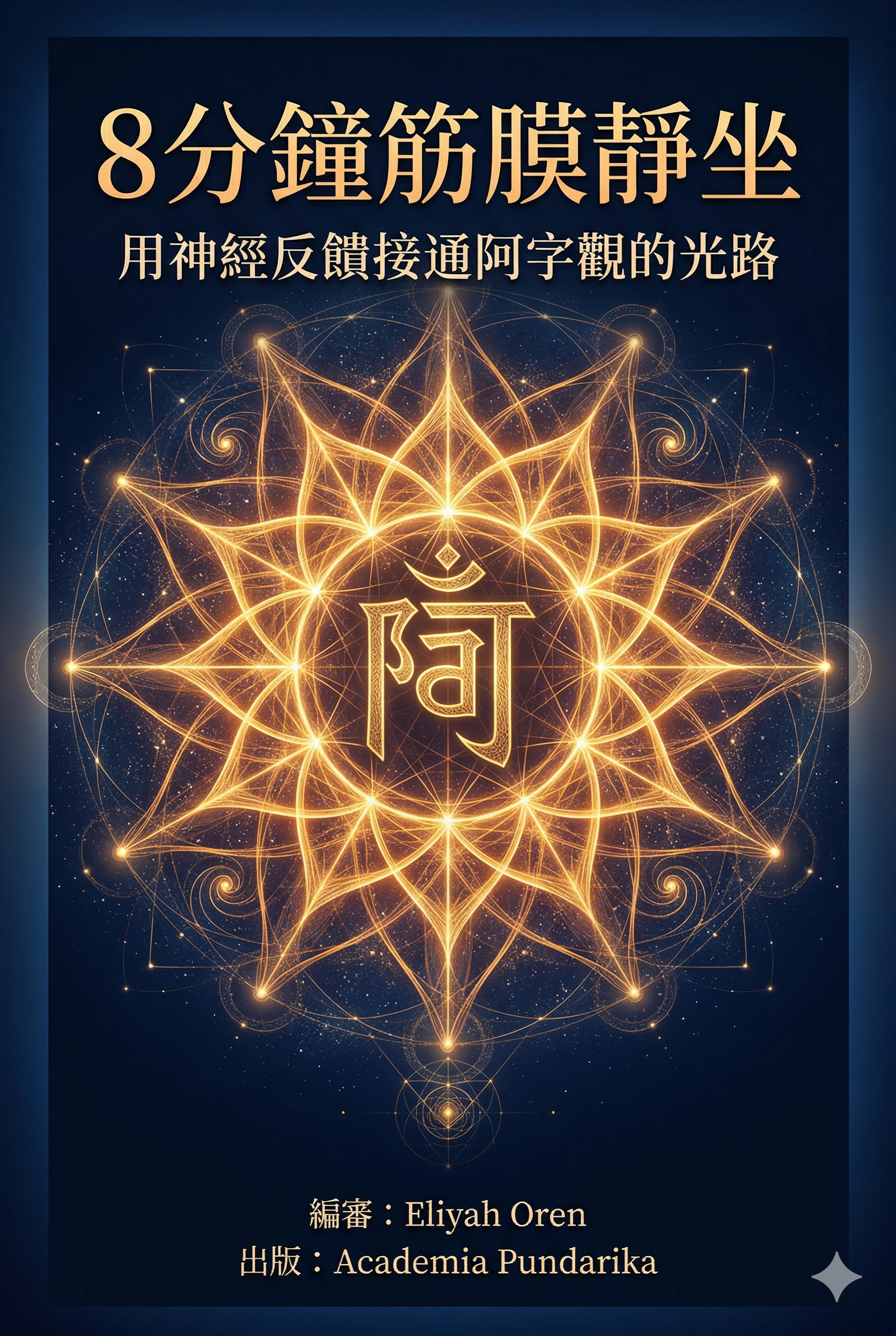 《8分鐘筋膜靜坐：用神經反饋接通阿字觀的光路--當千年密法遇見神經科學，一場顛覆你對靜坐認知的覺醒實驗》 cover