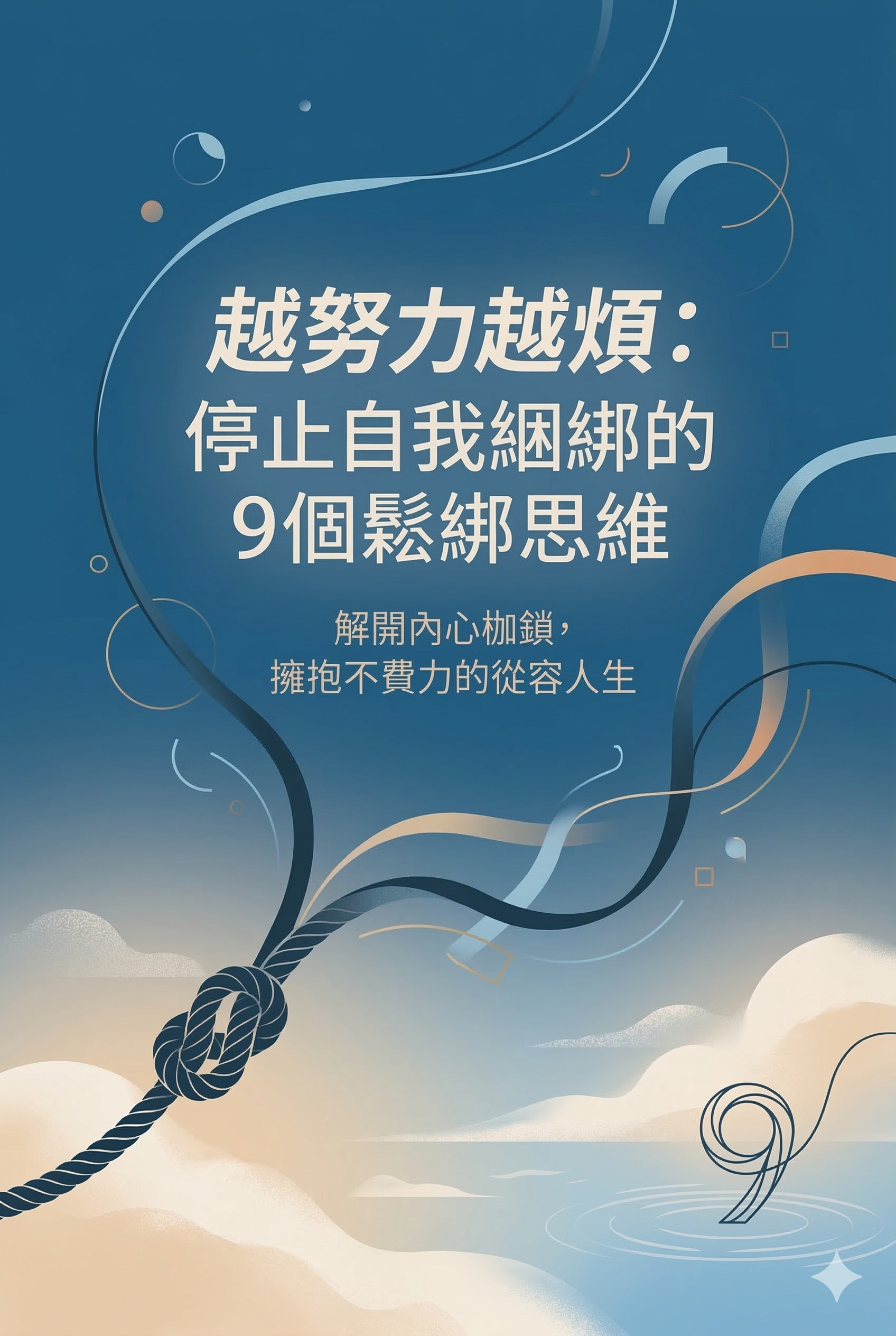 《越努力越煩：停止自我綑綁的9個鬆綁思維》 cover