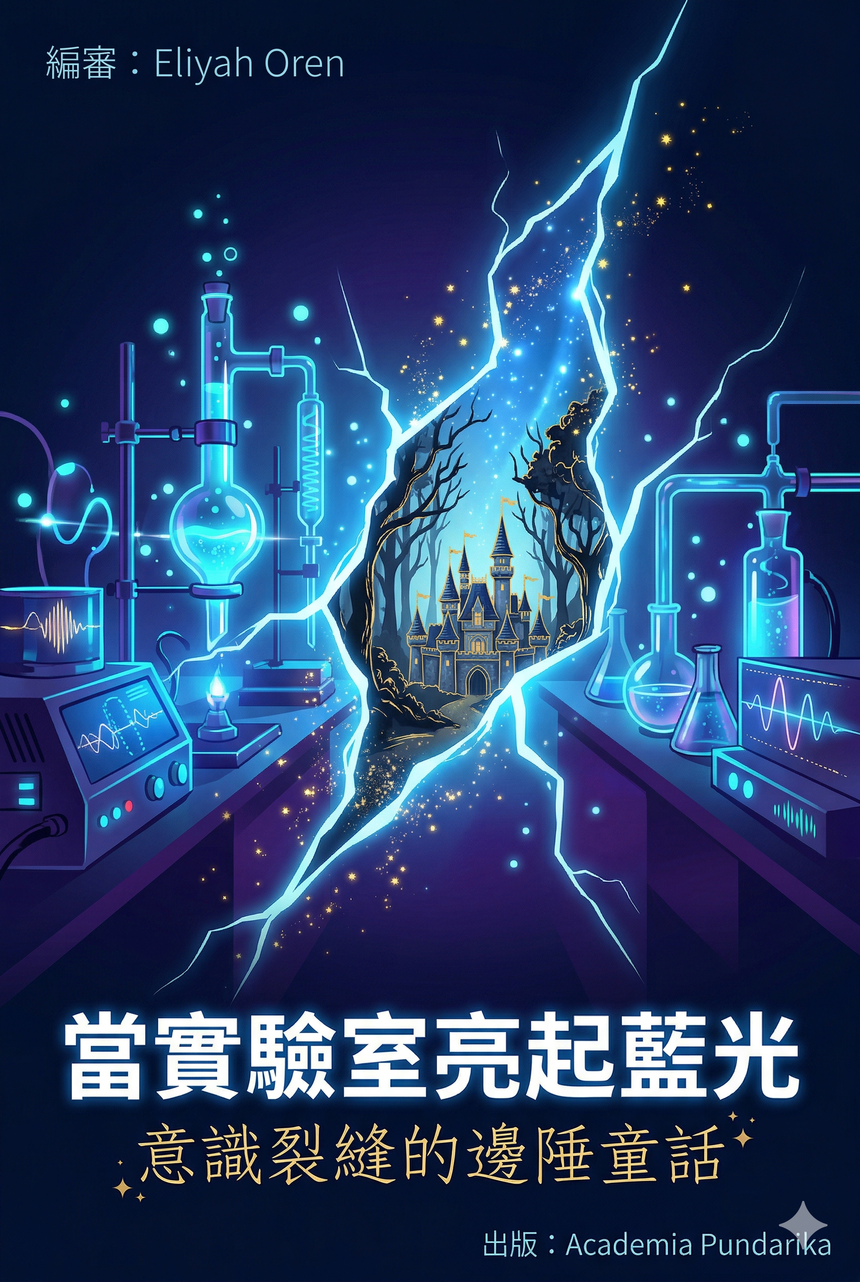 《當實驗室亮起藍光：意識裂縫的邊陲童話（附「敘事量子檢測筆記」別冊）》 cover