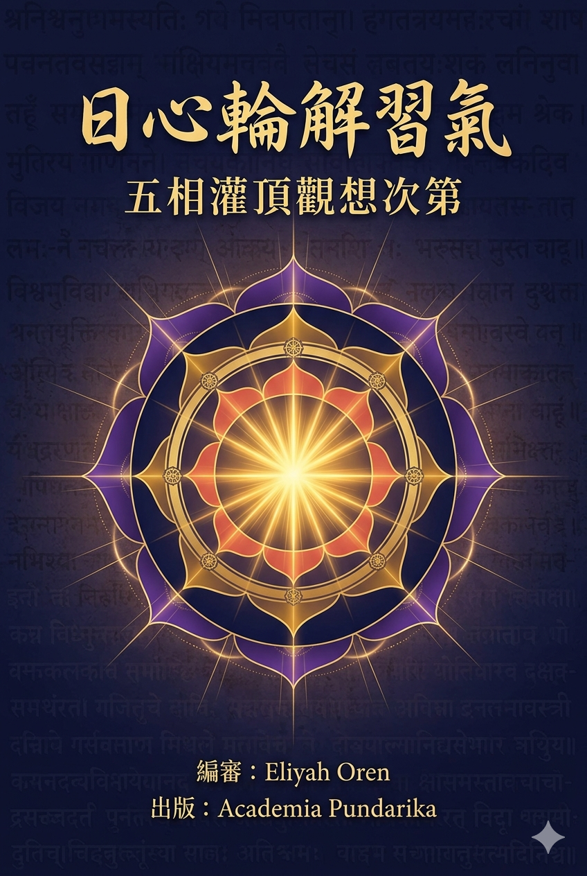 《日心輪解習氣：五相灌頂觀想次第——結合筋膜科學與佛學觀想的實證身心整合指南》 cover
