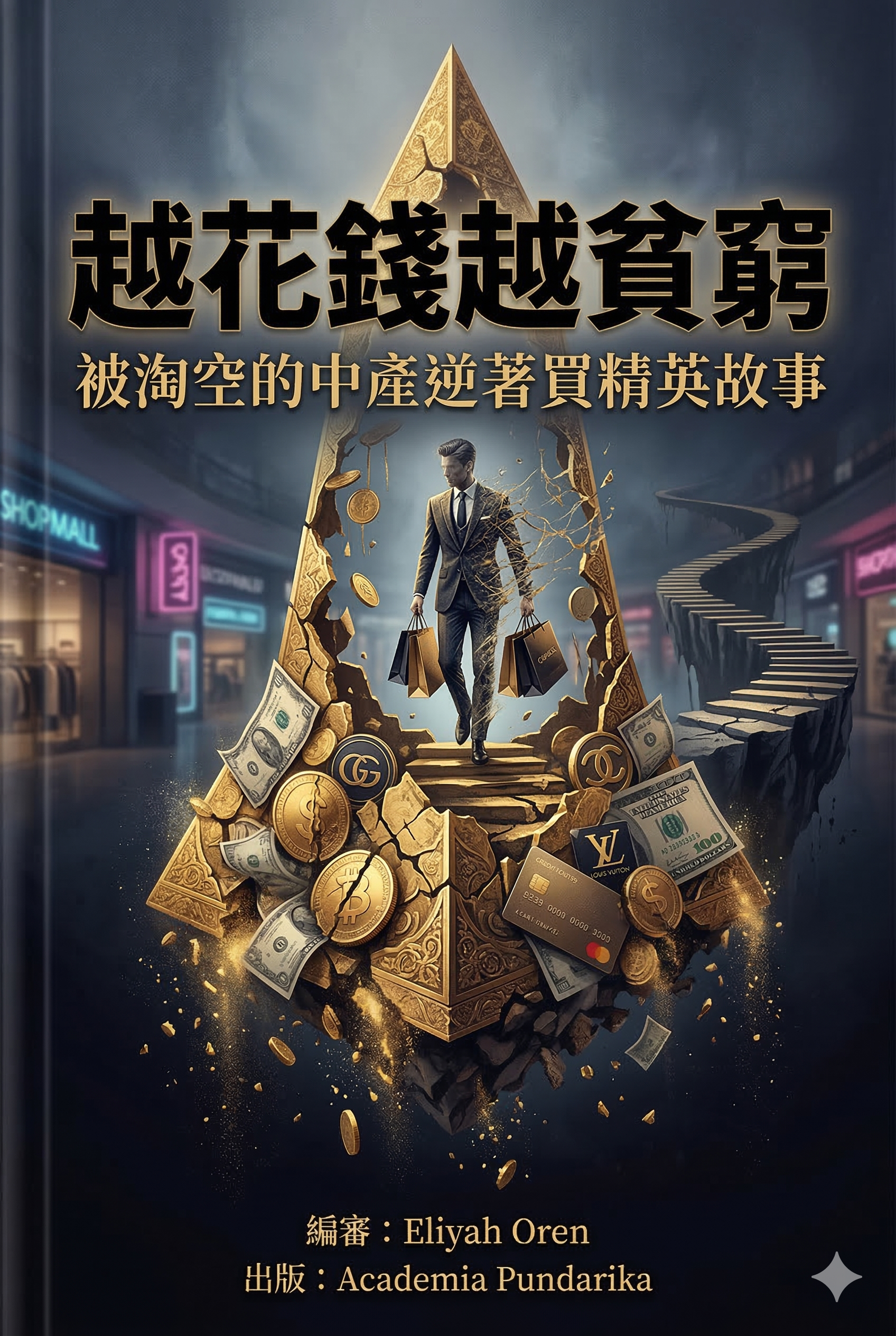 《越花錢越貧窮：被淘空的中產逆著買精英故事——一位批判社會觀察者的警示之書》 cover