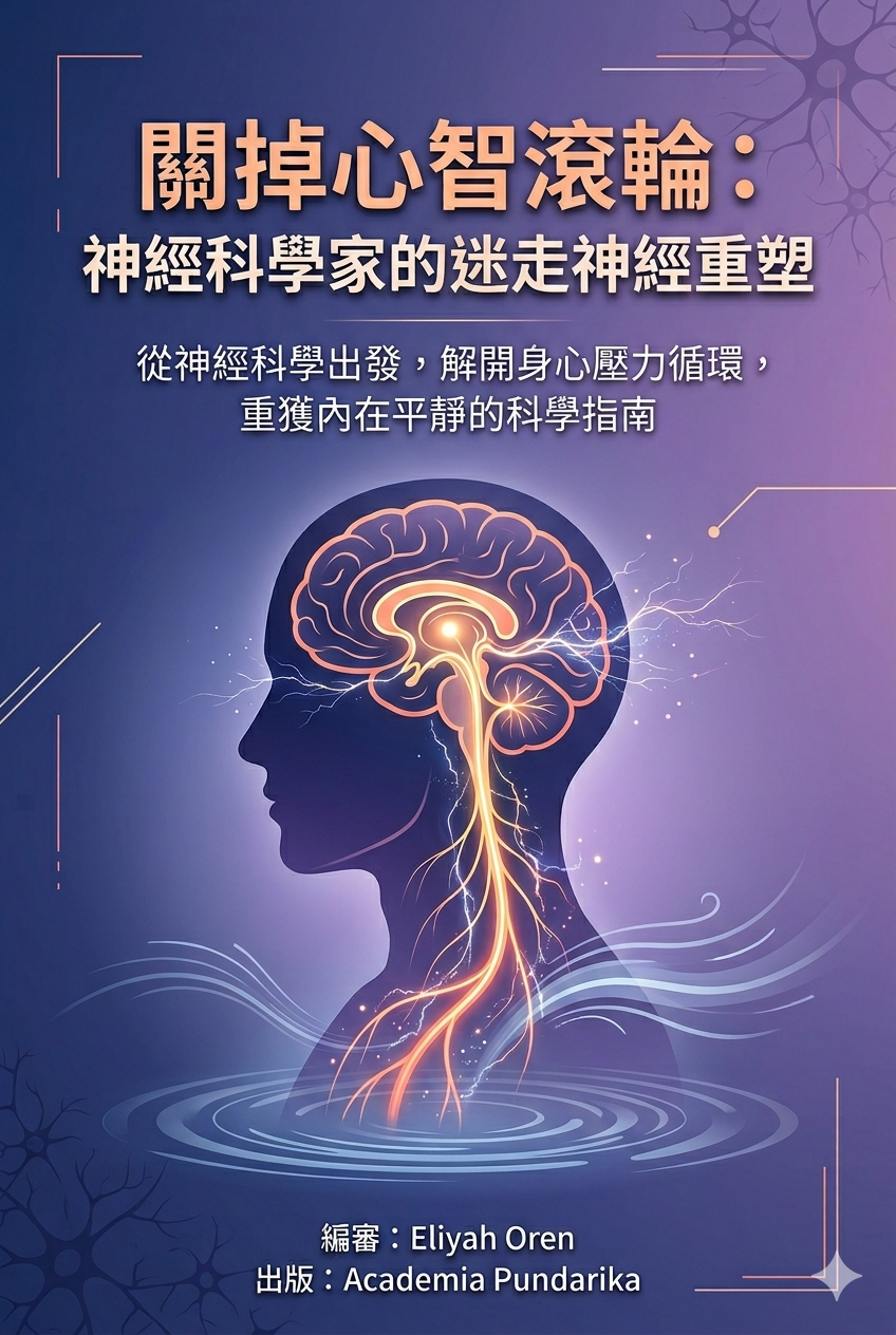 《關掉心智滾輪：神經科學家的迷走神經重塑--——從DMN覺察到整合覺醒，8週重塑你的神經迴路》 cover